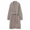 Cardigan Maison – Long gilet d’intérieur ceinturé en maille douce