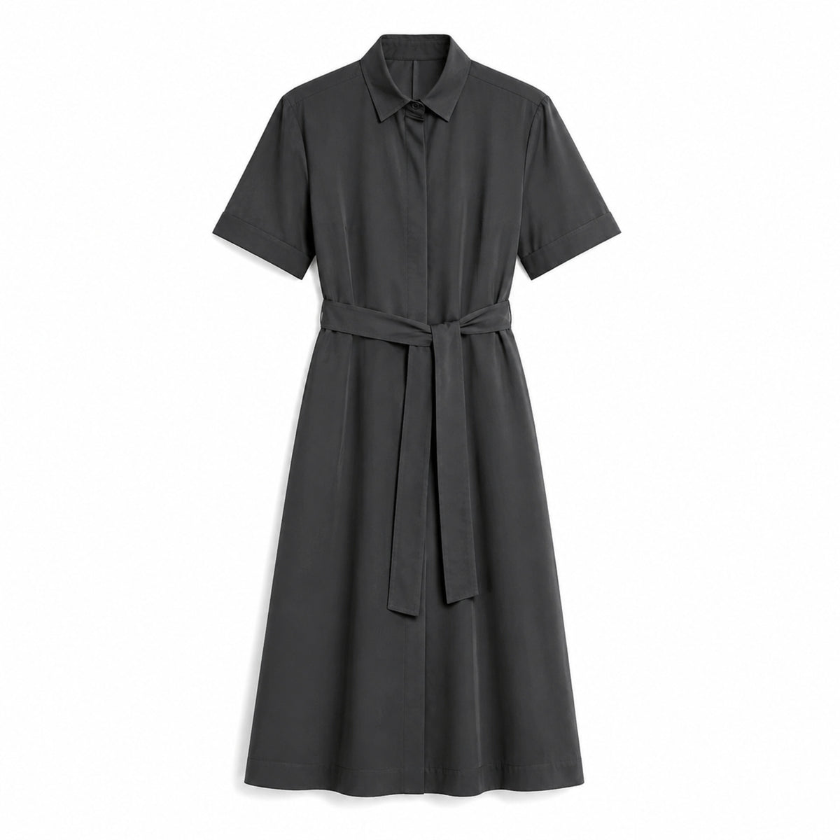 Robe Solférino – Robe midi structurée à taille dessinée
