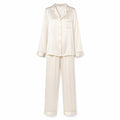 Pyjama Perle – Ensemble de nuit satiné à coupe intemporelle