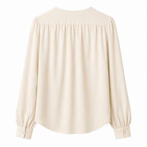 Blouse Élysée – Chemisier fluide à col lavallière au tombé élégant