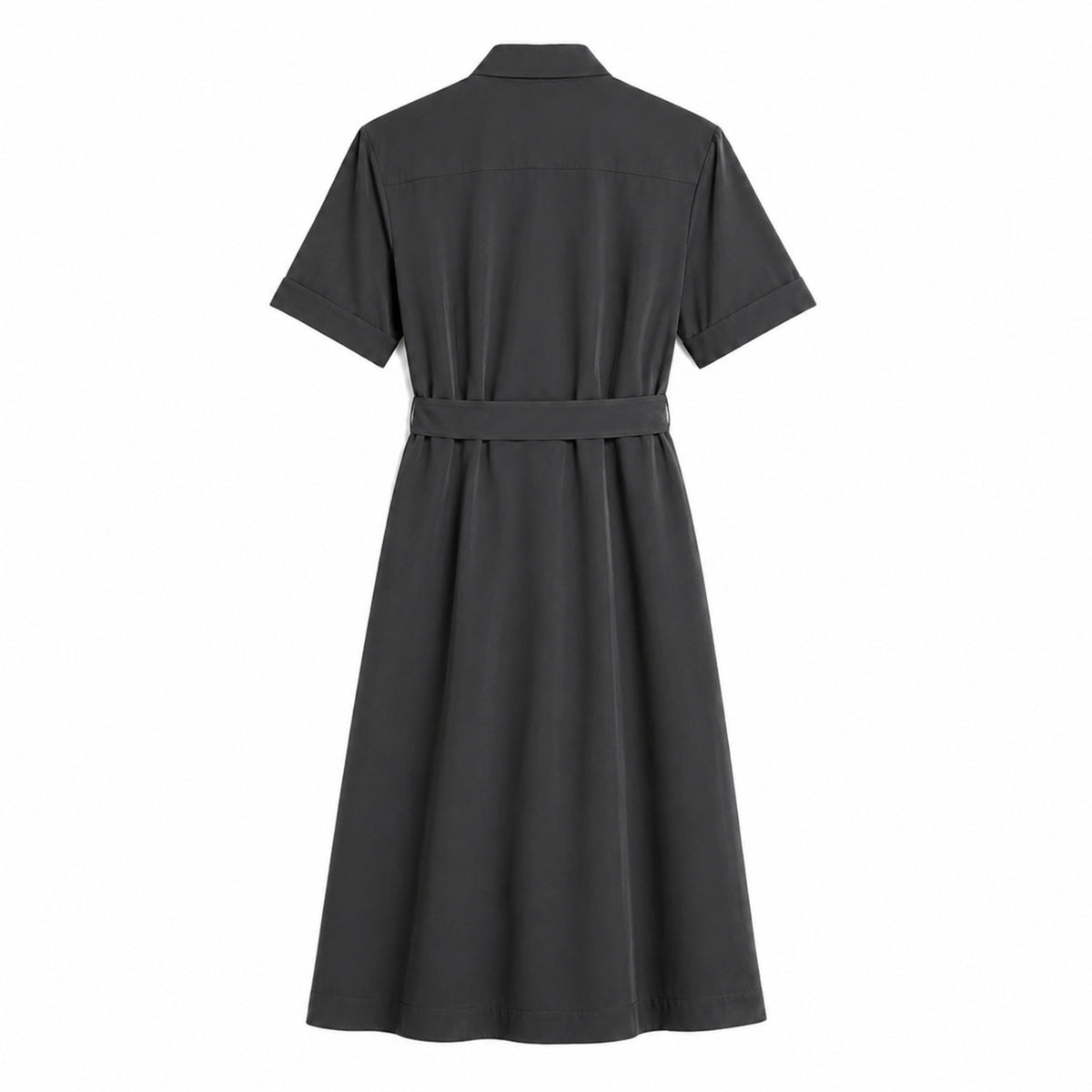Robe Solférino – Robe midi structurée à taille dessinée