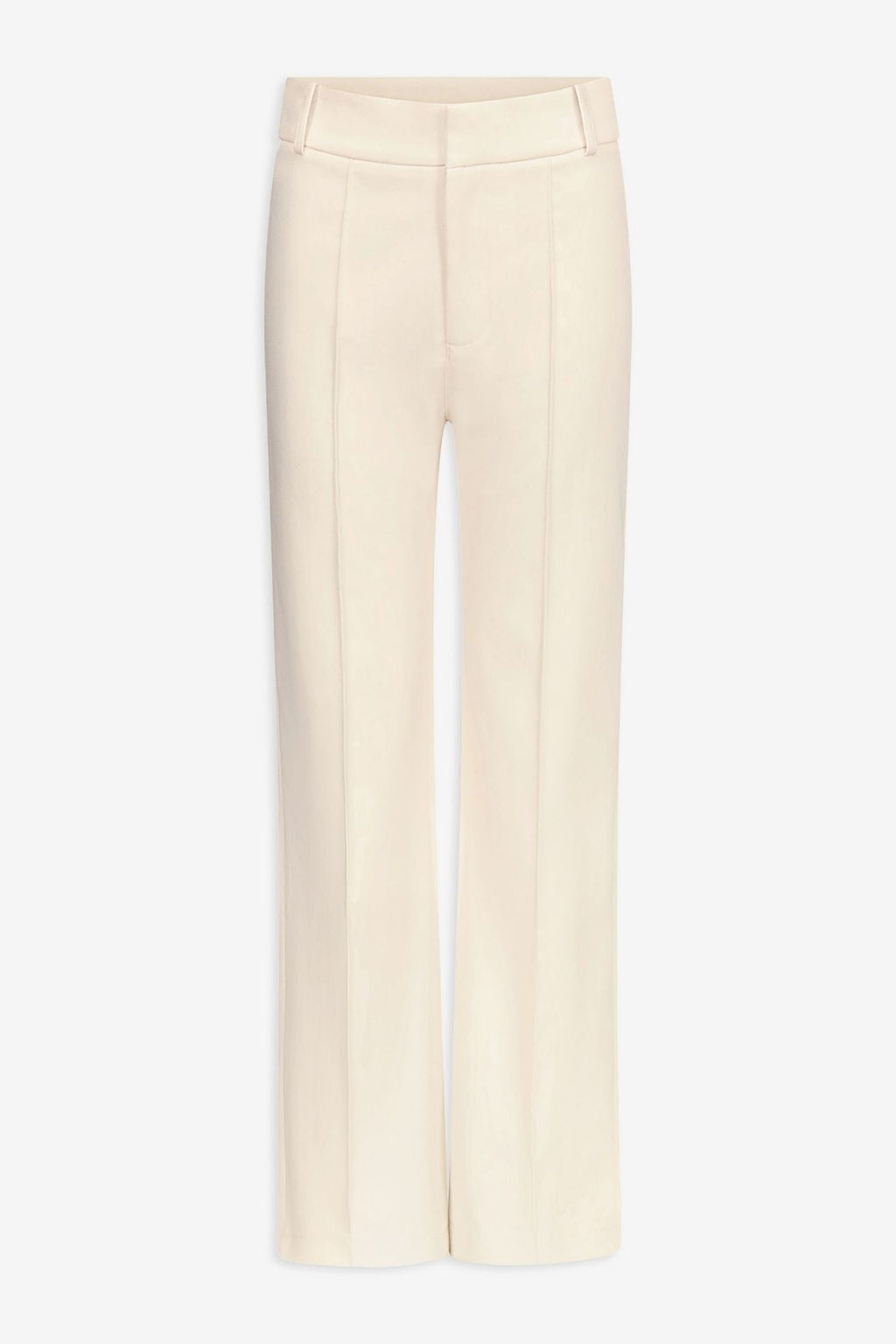 Denim ecru straight pants